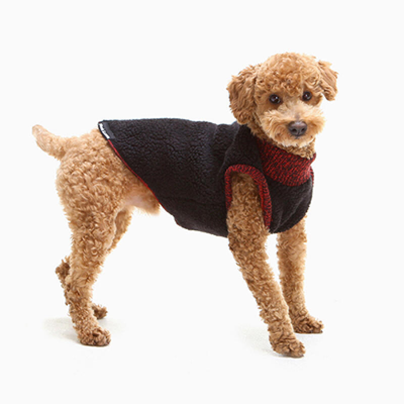 Twosome knit (red and black) L