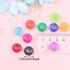 8/16/32pcs resin material circular European style large hole bead jewelry making decorative bead bracelet large hole spacer bead