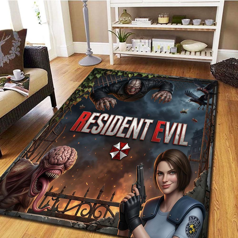 Resident Evil Patterned Carpet for Cool Movie Carpet Living Room Home Decor Gifts Holiday Present HE228