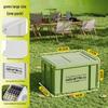 Large Capacity Outdoor Camping Storage Box with Lid - Thick Plastic Car Trunk Organizer