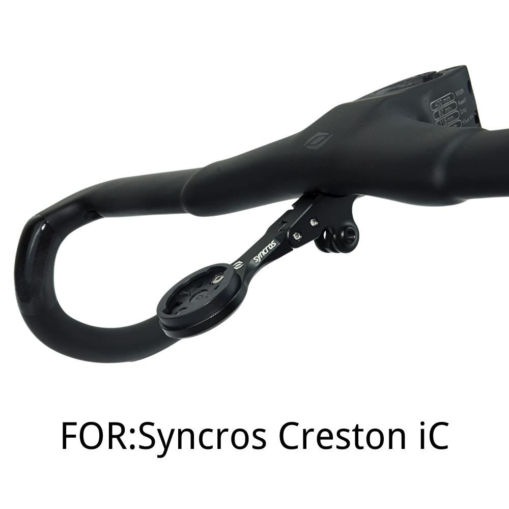 Supporto per Manubrio Integrato SYNCROS ADDICT RC Supporto per Computer Mount Staffa per GPS/Garmin/Bryton/Wahoo CRESTON IC SL