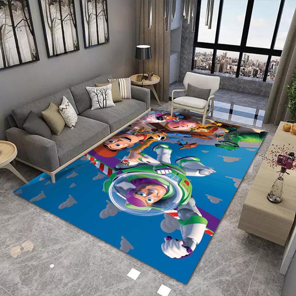  Disney Buzz Carpet Lightyear Artoon Cute Rug for Bedroom Living Room Home Sofa Decoration Kids Large Floor Mat Gift Decor