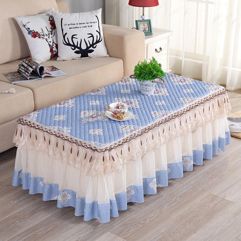 

Хлопковая кружевная скатерть из полиэстера, прямоугольная домашняя юбка для кофейного, чайного столика, декор для свадебной вечеринки, скатерть для обеденной скатерти 50x100x40cm 1pcs 1