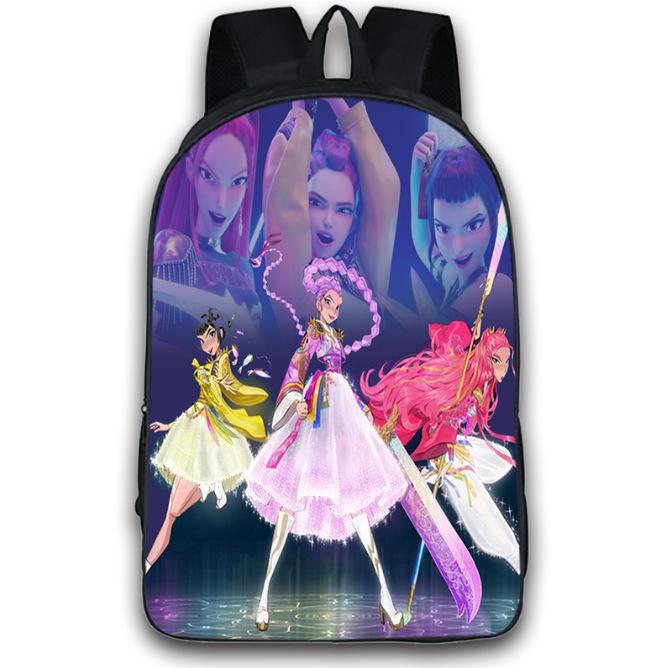 Kpop Demon Hunters Backpack Boys Girls Zoey Mira Rumi Bookbag Knapsack Schoolbag Rucksack Travel Backpacks Birthday Gifts