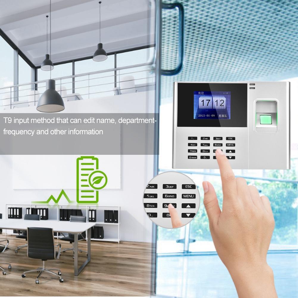 TCP IP Fingerprint Password Attendance Machine Employee Attendance Recording