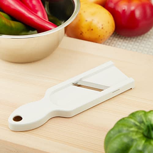 Nagao Tsubame-Sanjo Double-Edged Mini Slicer, White, Made In Japan, AMS-610
