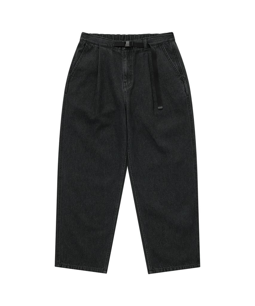 COVERNAT Cordura Semi-Wide Denim Easy Pants Black