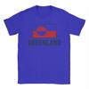 Greenland Flag  T Shirt for Men Pure Cotton Funny TShirts Crew Neck  Tee Shirt Short Sleeve Clothes Graphic