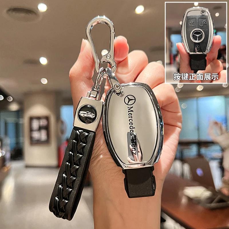 TPU Key Fob Cover For Mercedes Benz A B C E S Class W204 W205 W212 W213 W176 GLC MAYBACH Keyless Soft Case bfio9