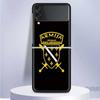 Bosnia And Herzegovina Flag For Samsung Galaxy Z Flip 5 4 3 5G Phone Case Black Hard Cover ZFlip 5 4 3 Luxury Shockproof Bumper