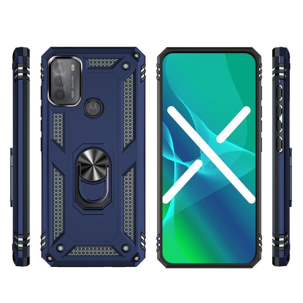 Armored case for Motorola Moto G50, Nox Case Ring, blue
