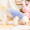 Reversible Dog Sweater Winter Plush Pullover with Traction Ring Soft Warm Pet Clothes for Small Medium Large Dogs 2 Legged