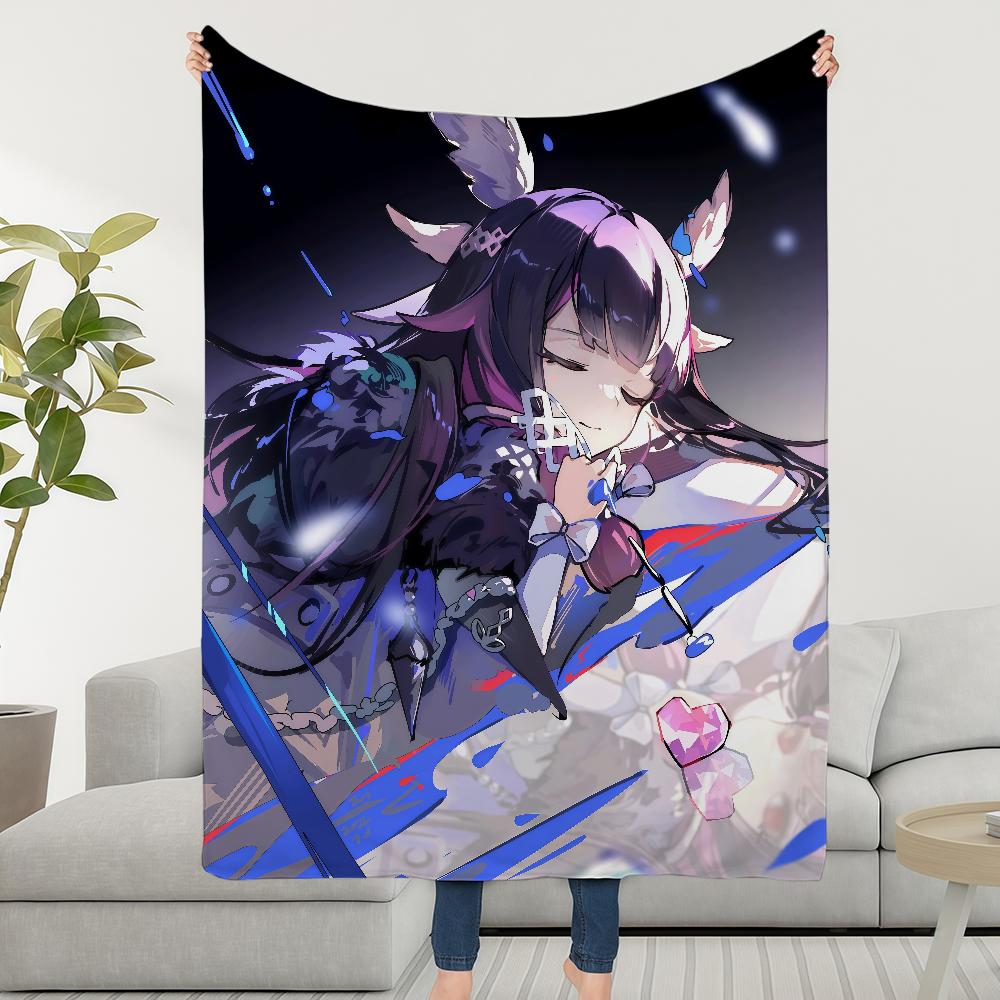 Impact Blanket Throw Super Cosy Genshin Columbina Plush Living Room Sofa Couch Childish Birthday Gifts