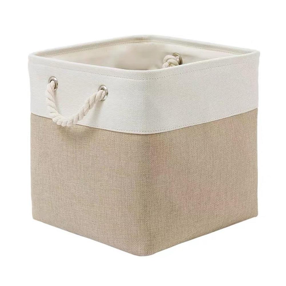 Folding Fabric Storage Basket Portable Multi-functional Home Supplies Sundries Sorting Basket Cube Toys Sock Organizer Box