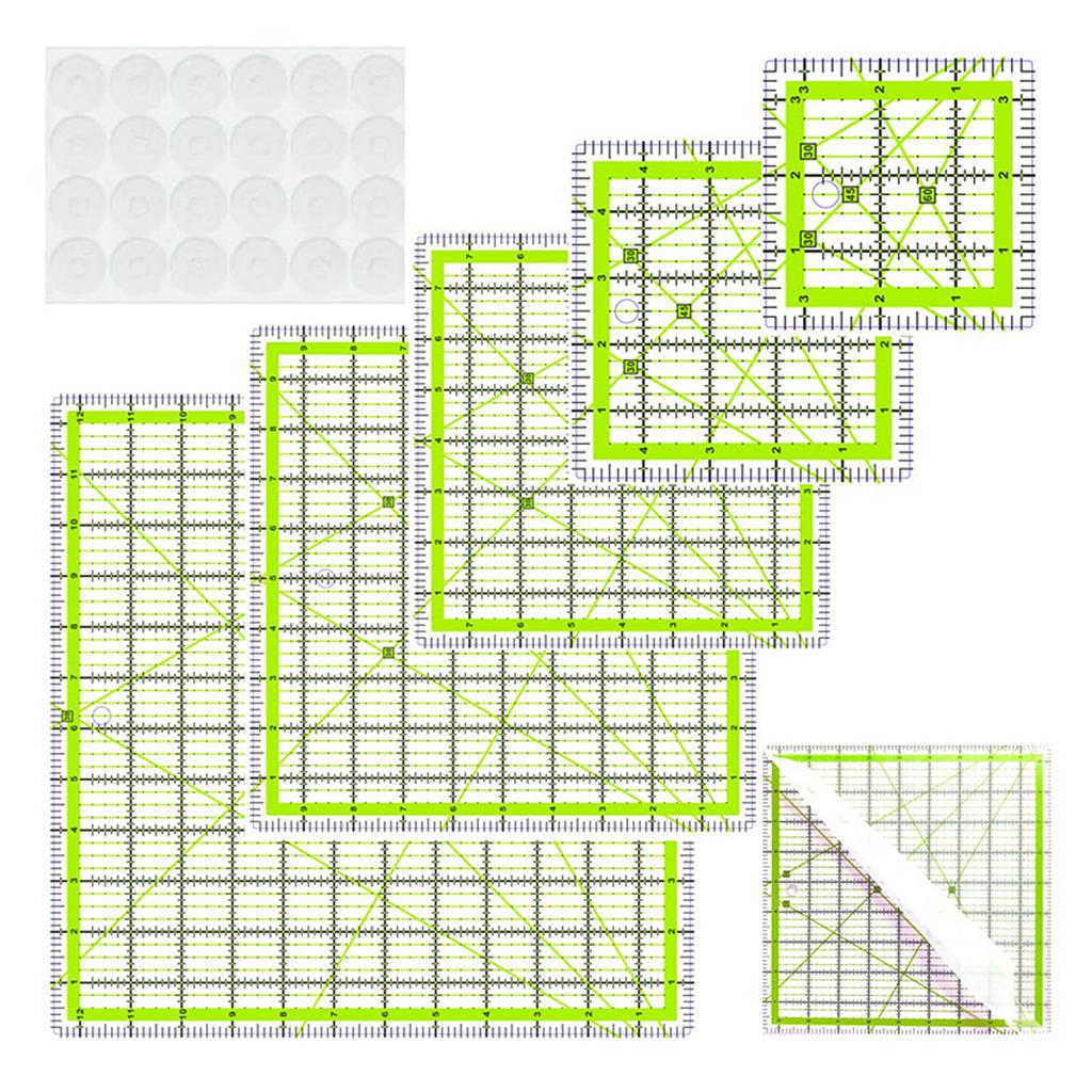 Professional Acrylic Quilting Ruler With Measurement Markings Patchwork Templates For Fabric Cutting Sewing Project
