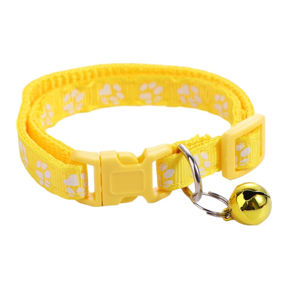With Bell Cat Paw Print For Puppy Kitten Pet Collar Grooming Accessories Cat Necklace Pet Supplies