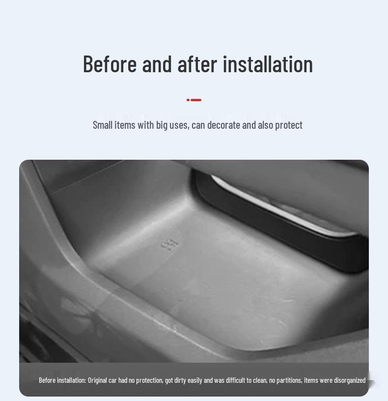 Dongfeng 24 Model Yipai 008 Center Console Lower Storage Box and Glasses Holder for Car Accessories Modification.