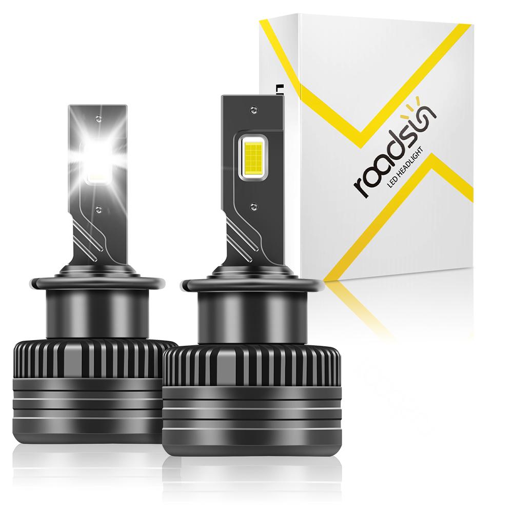 

roadsun D SERIES D4S LED Car Headlights Bulbs D4R Turbo Fan Lights 6000K Auto headlamp HID Conversion D4S
