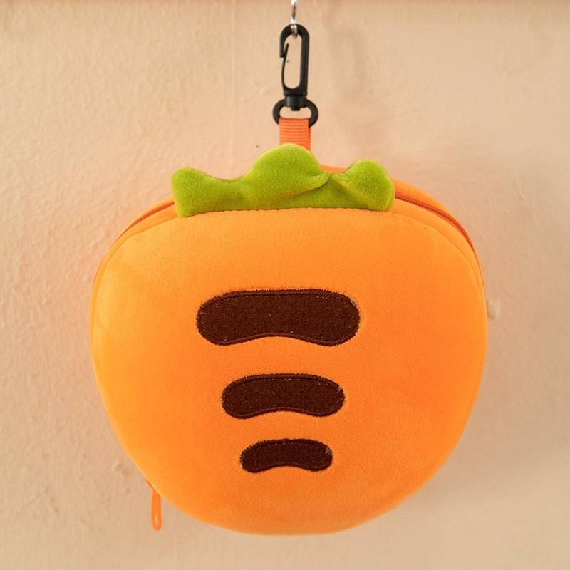 

Plush Bunny Eye Mask Neck Pillow With Portable Travel Sleep Aid For Home Office Rest Carrot