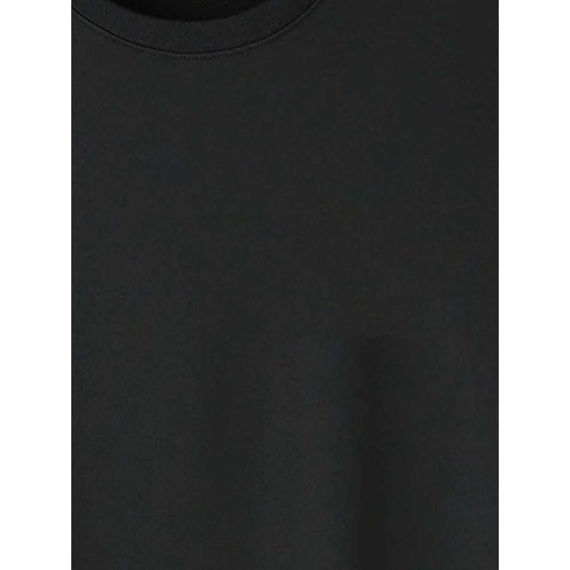 HARDCORE Herren Gabber Grafik T-Shirt - Schwarz mit Weißem Logo Streetwear T-Shirt | Atmungsaktive Passform | Unisex Lässiges Kurzarm Rundhals | Ganzjahres