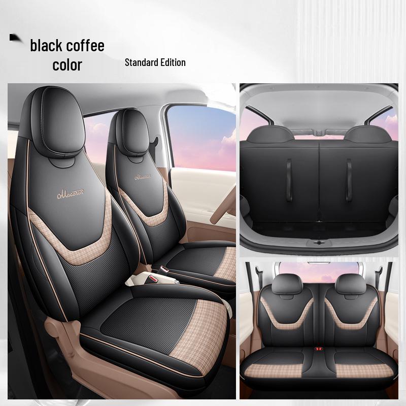 26 Model Wuling Hongguang Mini EV Seat Covers - Macaron Edition, All-Season Cushions