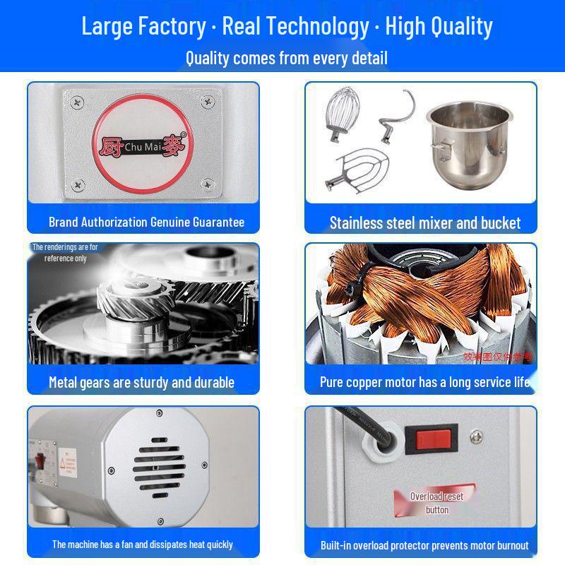 Chumai B30 Multifunctional Blender: Egg Beater, Dough Mixer, Noodle & Meat Filling, Fresh Milk Machine.