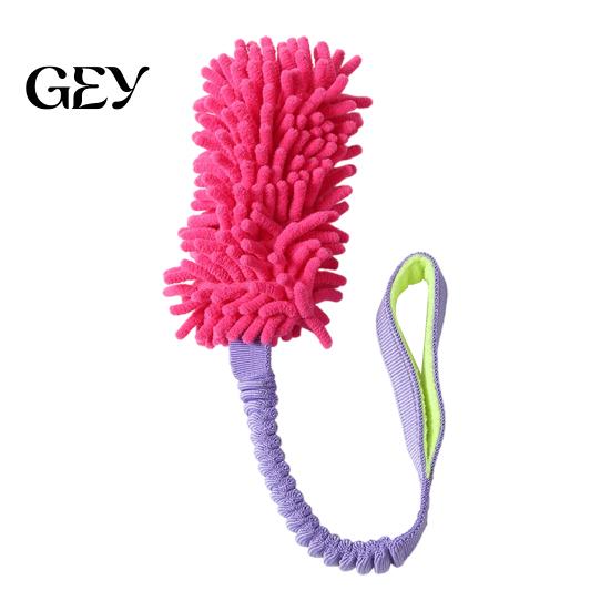Soft Plush Squeaky Pet Toys Dog Rope Toy, Durable Interactive Tug with Reinforced Handles, for Large Dogs Dental Cleaning Polyester Chew Toy Small