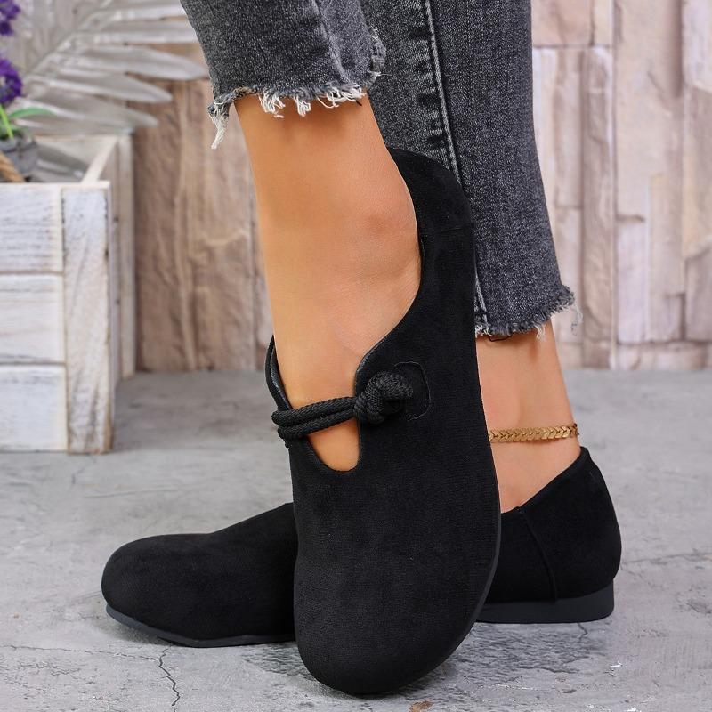 Retro Flat Shoes 2025 New Design Shallow Loafers Women's Casual and Comfortable Solid Color Women's Shoes Zapatos De Mujer