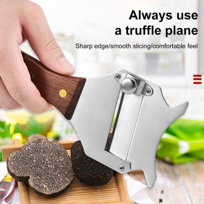 Affettatartufi con Lama in Acciaio Inossidabile Design Ergonomico del Manico Regolabile Professionale