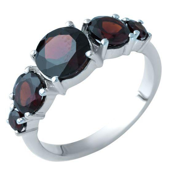 

Срібна каблучка з натуральним гранатом 2.987ct (1914793) 17.5 темні цукерки apple червоний колір