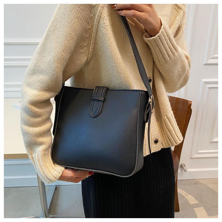 PU Leder Damen Tragetasche Schultertaschen Neue Mode Damen Eimer Handtasche Umhängetasche