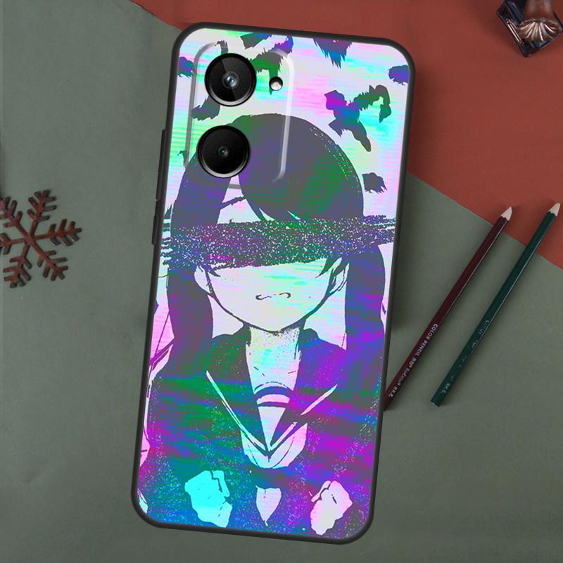 Sad Anime Aesthetic Senpai Case For Realme C67 C51 C75 C63 C61 C65 C55 C53 C35 C71 11 12 13 14 Pro Plus GT6 GT7 15 Pro