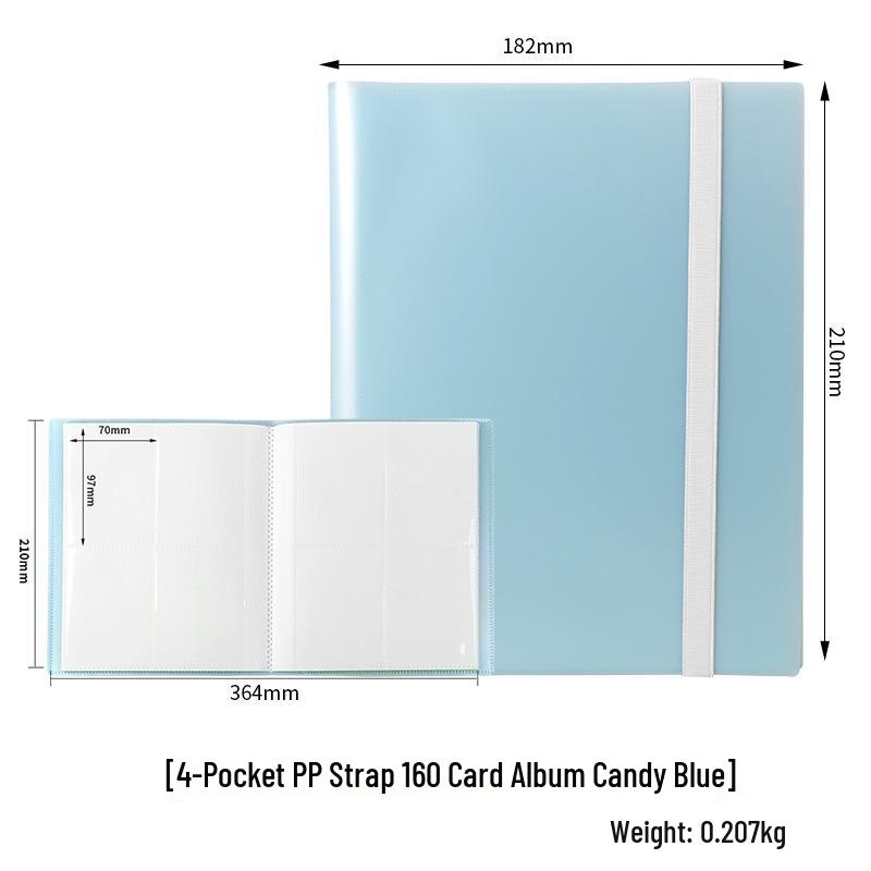 A4 Card Album: 360-Slot Nine-Grid Candy Color Storage for Pokemon Star Cards
