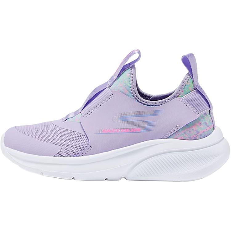 Skechers Girls Comfortable Versatile Durable Low-Top Casual Shoes Kids sneaker Light-Purple 303565L-LVMT 28.5