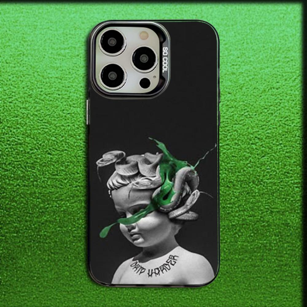 Rapper L-Lil Baby Phone Case For iPhone 16,15,14,13,12,11,Mini,Pro,MAX Gray Matte Silicone Black Cover