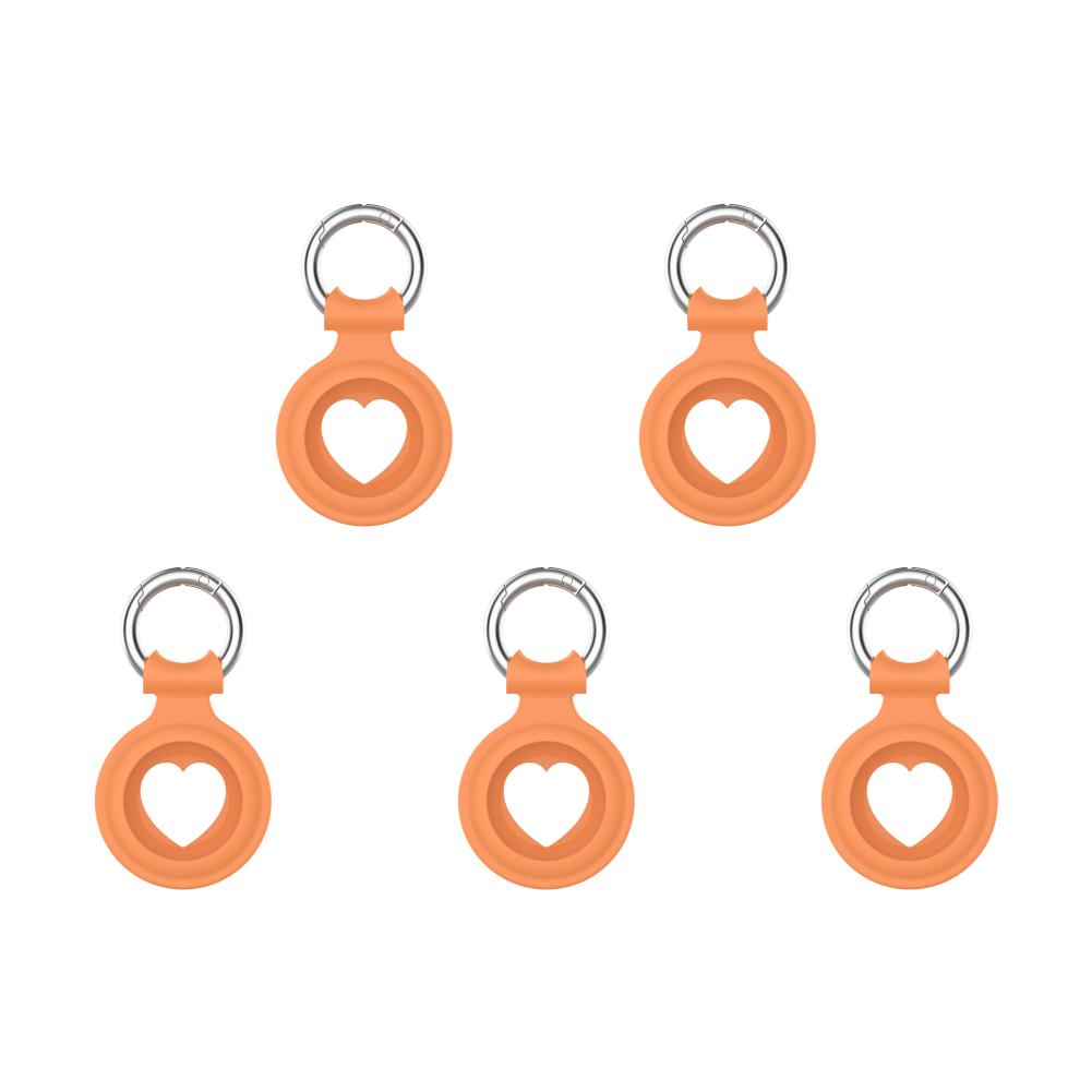 

Silicone Locator Tracker Keychain Cover for Airtags Anti-Lost Case (Orange)