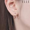 14K Cross Cubic Ring Earrings (Gold Plated) Elgpee515
