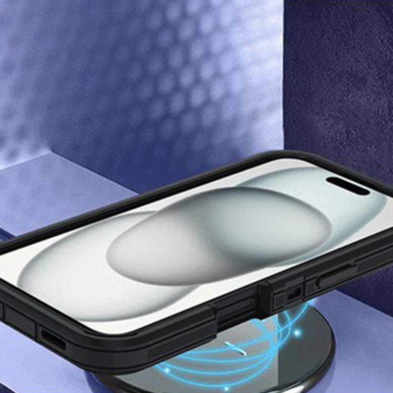 For iPhone 16 Pro Cell Phone Cases Detachable PC+TPU Drop-proof Back Protector Cover