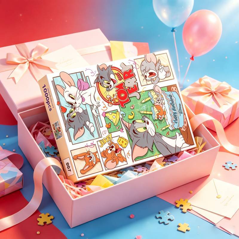 Spongebob Squarepants Tom And Jerry Doraemon Pikachu 1000piece Puzzle Kids And Adults Brain Teaser Stress Relief