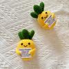 Handgemachtes Häkel-Fein-Ananas-Motivationsplüschtier, Stoff-Sammelpuppe für Partydeko, entzückendes positive Energie-Ornament