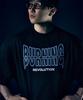 THERANK Burning Heat Circle Over Fit T-Shirts [Black]