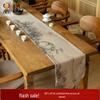 Toalha de Mesa Artística Retro Chinesa Impermeável Aiqipa Tapete de Chá