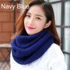 Fall Winter Warm Fashion Women Solid Color Pullover Neckerchief Knitted Scarf
