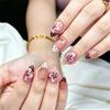 Summer European American 3D Strawberry Cherry Almond Nail Art Gel Tips