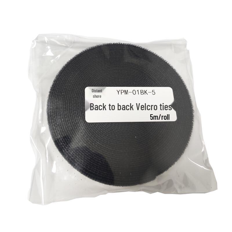 Reusable Back-to-Back Hook and Loop Fastener Strap Roll