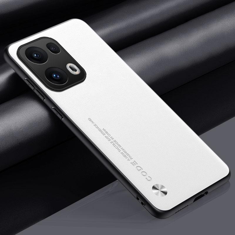 

Роскошный чехол из искусственной кожи для OPPO Reno 13 Pro 5G 13Pro, задняя крышка, матовый силиконовый чехол для телефона с полной защитой для OPPO Reno13 Pro Reno 13 5G белый