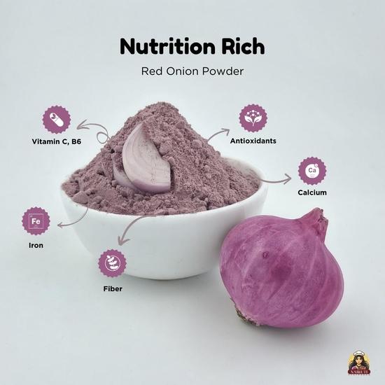 Nairuti Vyutpadan Onion Powder 500 gm | 100% Pure Dehydrated Red Onion for Cooking & Hair Care | Natural Hair Growth Aid