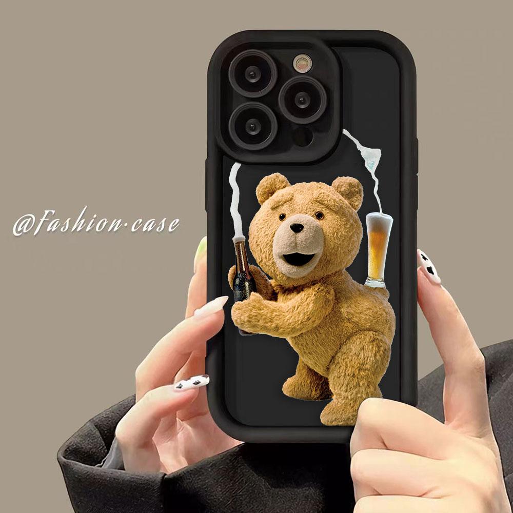 Cartoon T-Teddy Bear Cover Phone Case For Oneplus 11 10R 8T NORD CE 2 3 4 LITE ACE 2 3 Google PIXEL 7 8 7A 8A 9 Case Funda Capa