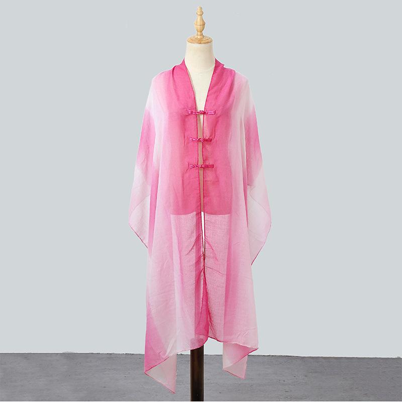 Elegant Women Thin Silk Scarf Wrap Shawl Print Ladies Sunscreen Bandanas Hijab Mujer Boho Scarve Pareo Casual Chinese Style New