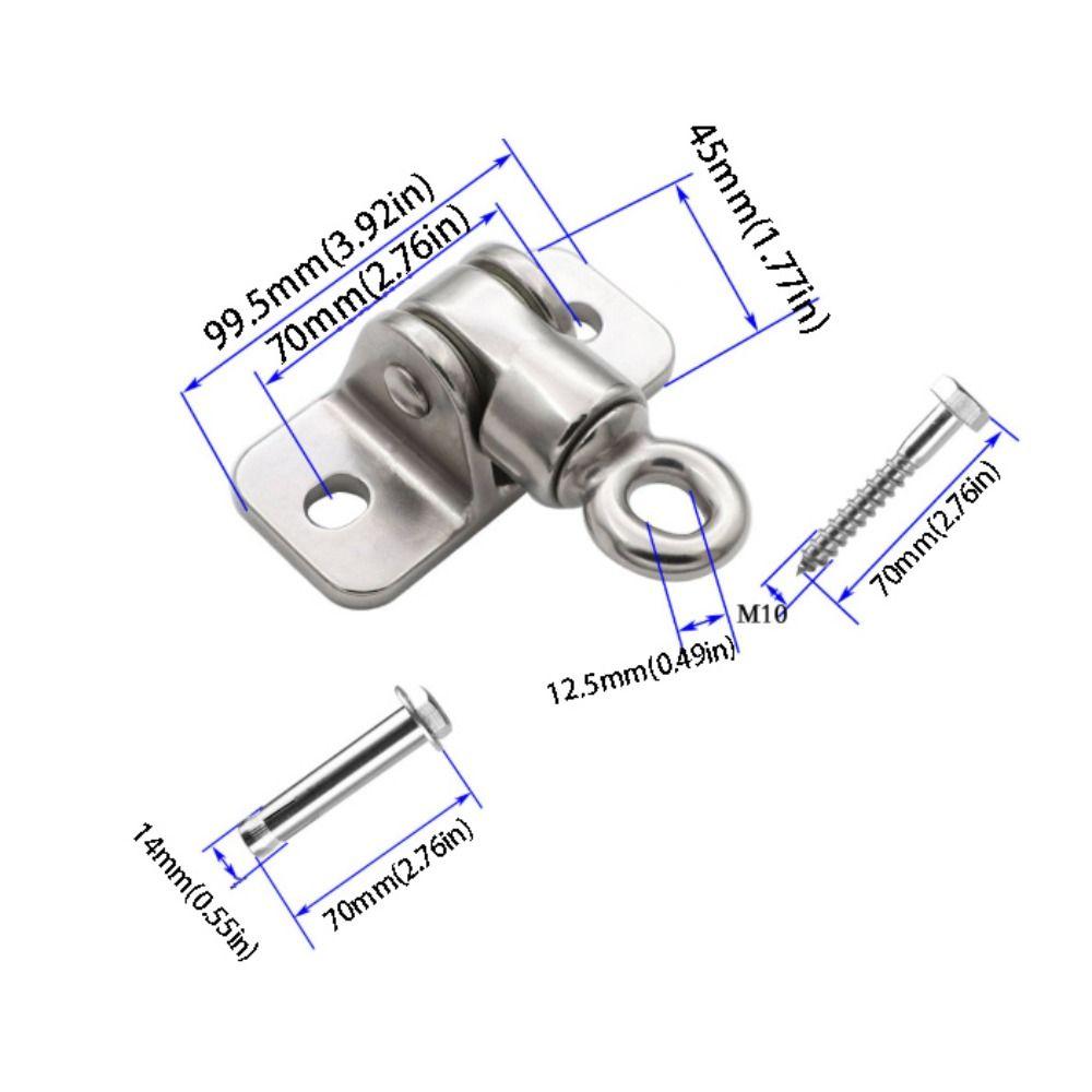 304 Stainless Steel Swing Hanger Hook Ceiling Hook Training Kit Hanging Snap Hooks Heavy Duty Hammock Mount Gym Training